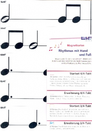 Rhythmus mit Hand und Fu - Erweiterung 3/4-Takt  10 Karten