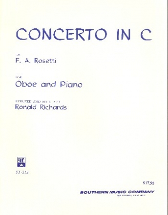 Conzert in C for oboe and orchetra oboe and piano