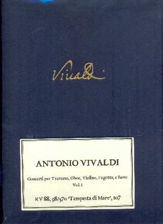 Concerti Vol I RV88, 98/570 Tempesta di mare, 107 fr Flte, Oboe, Violine Fagott und Bass Stimmen
