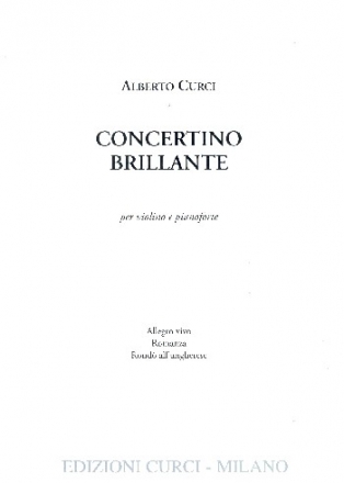 Concertino brillante for violin and piano