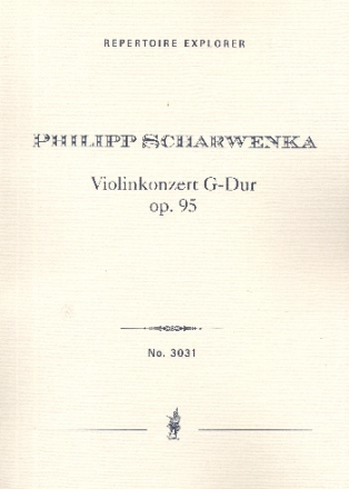 Konzert G-Dur op.95 fr Violine und Orchester Studienpartitur