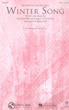 Winter Song for female chorus and piano (violin and cello ad lib) score and string parts