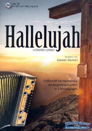Hallelujah fr Steirische Harmonika in Griffschrift (mit Text)
