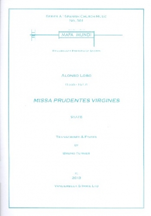 Missa prudentes virgines for mixed chorus (SAATB) a cappella score