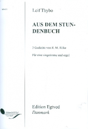 Aus dem Stundenbuch fr Gesang und Orgel Partitur,  Archivkopie