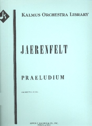 Praeludium for small orchestra orchestra score