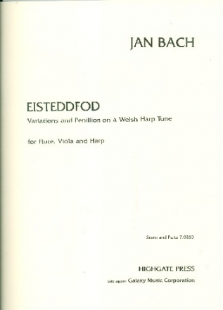Eisteddfod for flute, viola and harp score and parts