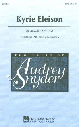 Kyrie eleison for mixed chorus (SATB) and piano score