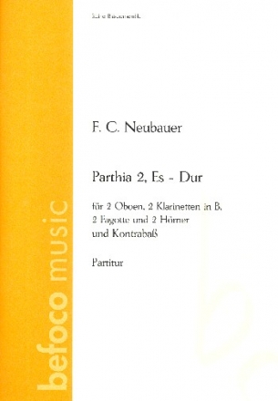 Parthia Es-Dur Nr.2 fr 2 Oboen, 2 Klarinetten, 2 Fagotte, 2 Hrner und Kontrabass Partitur