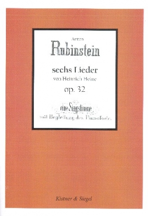 6 Lieder (Heinrich Heine) op.32 fr Singstimme und Klavier