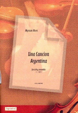 Una cancion argentina for 3-5 string instruments (ensemble) score and parts