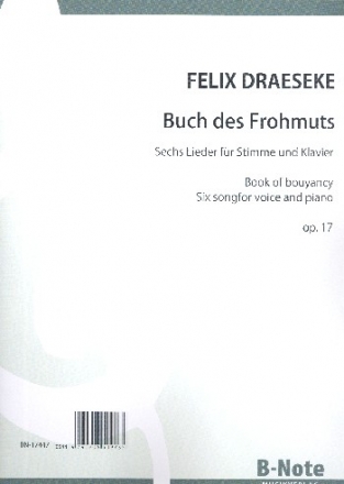 Buch des Frohmuts op.17 für Gesang und Klavier Partitur