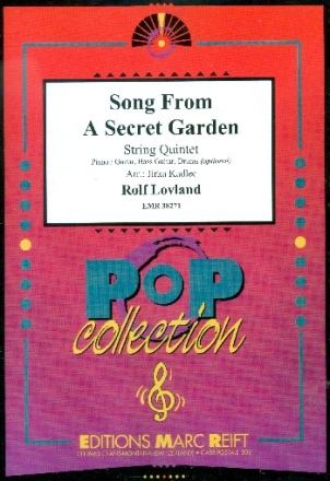 Song from A Secret Garden for 2 violins, viola, (violin), cello, double bass (cello) and optional rhythm group,   score and parts