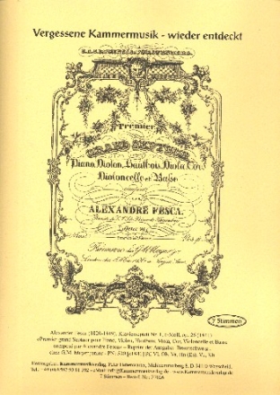 Horn in Es, Violine, Viola, Violooncello, Kontraba und Klavier,   Stimmen