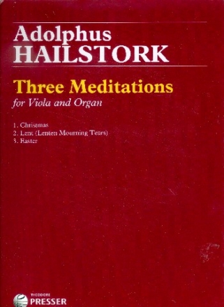 3 Meditations for viola and orgsn