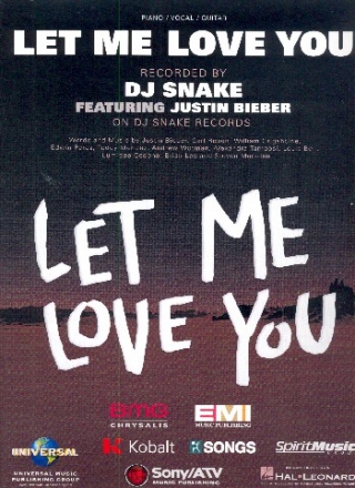 Let me love you: piano/vocal/guitar Einzelausgabe