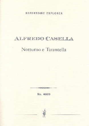 Notturno e Tarantella fr Orchester Studienpartitur