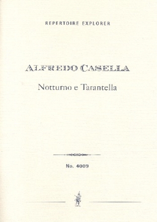 Notturno e Tarantella fr Orchester Studienpartitur