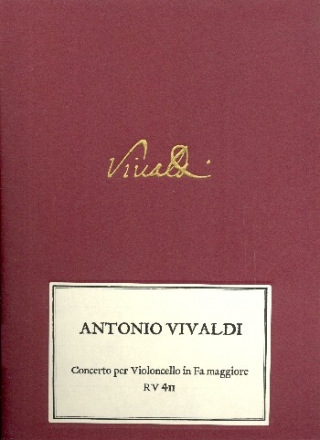 Concerto in Fa maggiore RV 411 per violoncello e orchestra d'archi violoncello, riduzione per tastieri parte (solo-1-1-1-1=