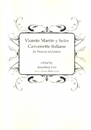 Canzonette italiane for bassoon and piano