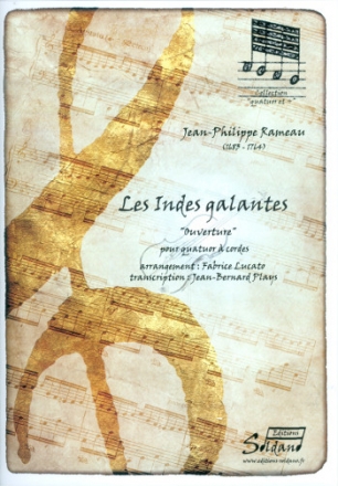 Les Indes Galantes - Ouverture pour quatuor à cordes partition et parties