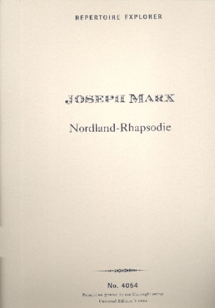 Nordland-Rhapsodie: fr Orchester Studienpartitur in 2 Bnden