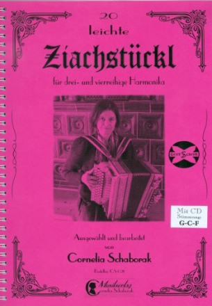 20 leichte Ziachstckl Band 1 (+CD) fr drei bis vierreihige Handharmonika mit G-C-F-Stimmung