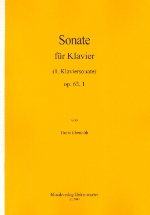 Sonate Nr.1 op.63,1 fr Klavier