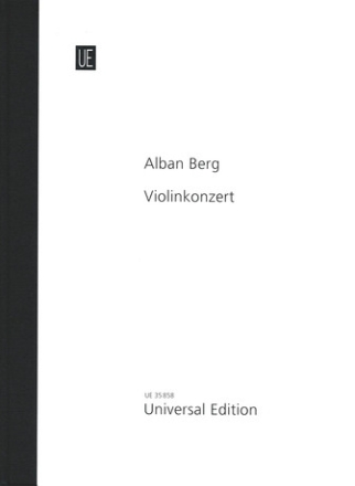 Violinkonzert fr Violine und Orchester Partitur, gebunden