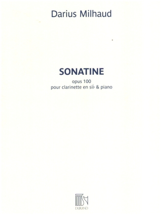 Sonatine op.100 pour clarinet in B flat and piano