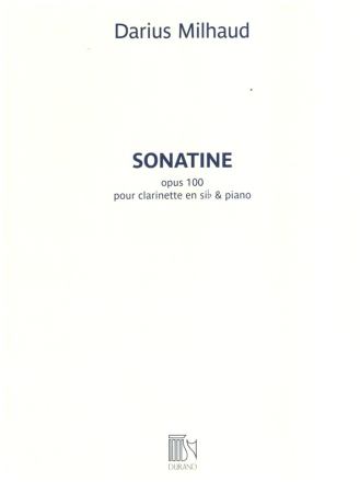 Sonatine op.100 pour clarinet in B flat and piano