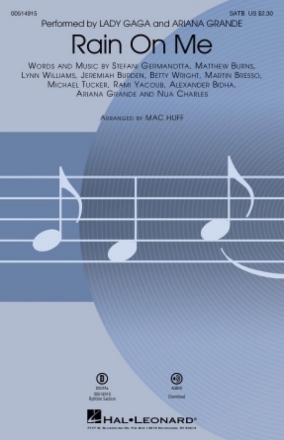Rain on Me SATB Choral Score