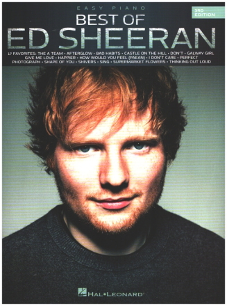Best of Ed Sheeran - 3rd Edition for easy piano Songbook