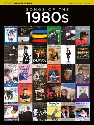 The New Decade Series: Songs of the 1980s for piano, vocal and guitar Songbook