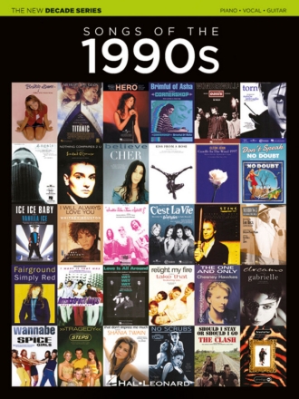 The New Decade Series: Songs of the 1990s for piano, vocal and guitar Songbook