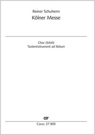 Klner Messe Coro SAM, Pfte / Org Partitur