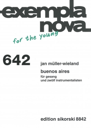 Buenos Aires Gesang, 12 Instrumente Studienpartitur