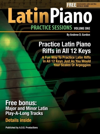Latin Piano Practice Sessions V.1 Piano Book & Audio-Online