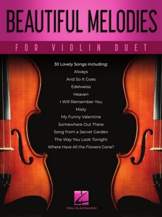 Beautiful Melodies for Violin Duet for 2 violins