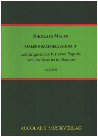 Malers Sammelsurium II Lieblingsstcke fr 2 Fagotte Spielpartitur