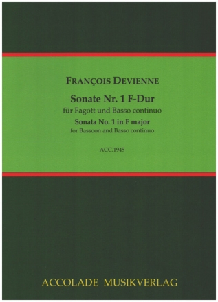 Sonate F-Dur Nr. 1  fr Fagott und Basso continuo