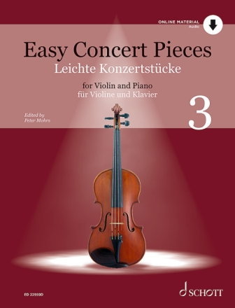 Leichte Konzertstcke, Band 3 (+Online Audio) fr Violine und Klavier