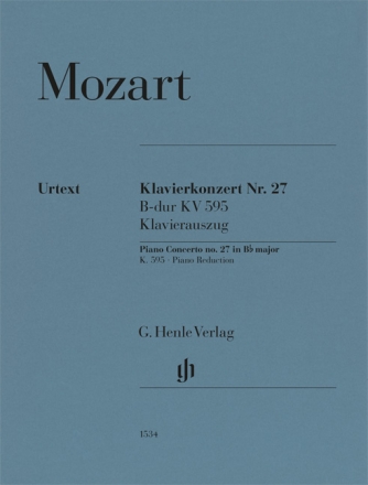 Klavierkonzert Nr. 27 B-Dur KV 595 2 Klaviere zu vier Hnden Klavierauszug