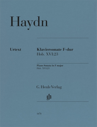 Klaviersonate F-dur Hob. XVI:23 Klavier zu zwei Hnden