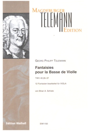 Fantaisies TWV40:26-37 pour la Basse de Violle fr Viola