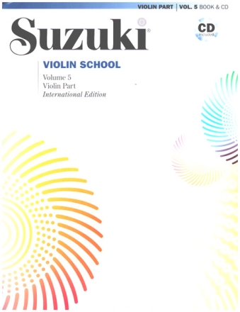 Suzuki Violin School Vol.5 (+CD) for violin violin part / International Edition (dt/fr/sp)