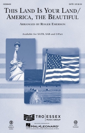 This Land Is Your Land/America the Beautiful SATB Choral Score