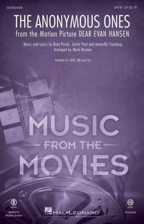 The Anonymous Ones SATB Choral Score