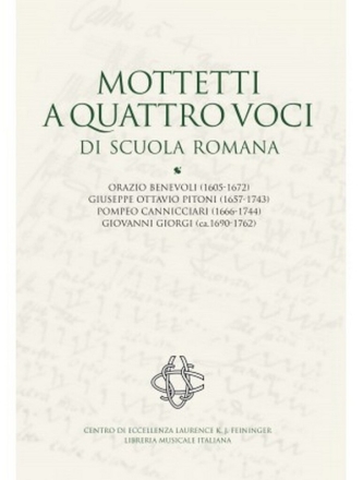 Mottetti a quattro voci di Scuola Romana for mixed choir/voices a cappella (and organ) vocal score