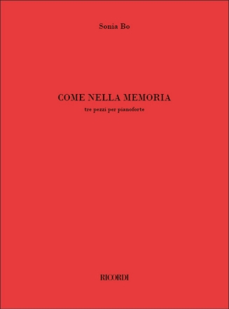 Come nella memoria Piano Book
